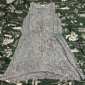 Maurices 2X Light Blue Sleeveless Mid Length Dress